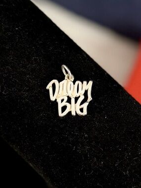 JAMES AVERY Sterling Silver DREAM BIG Charm Pendant; RETIRED